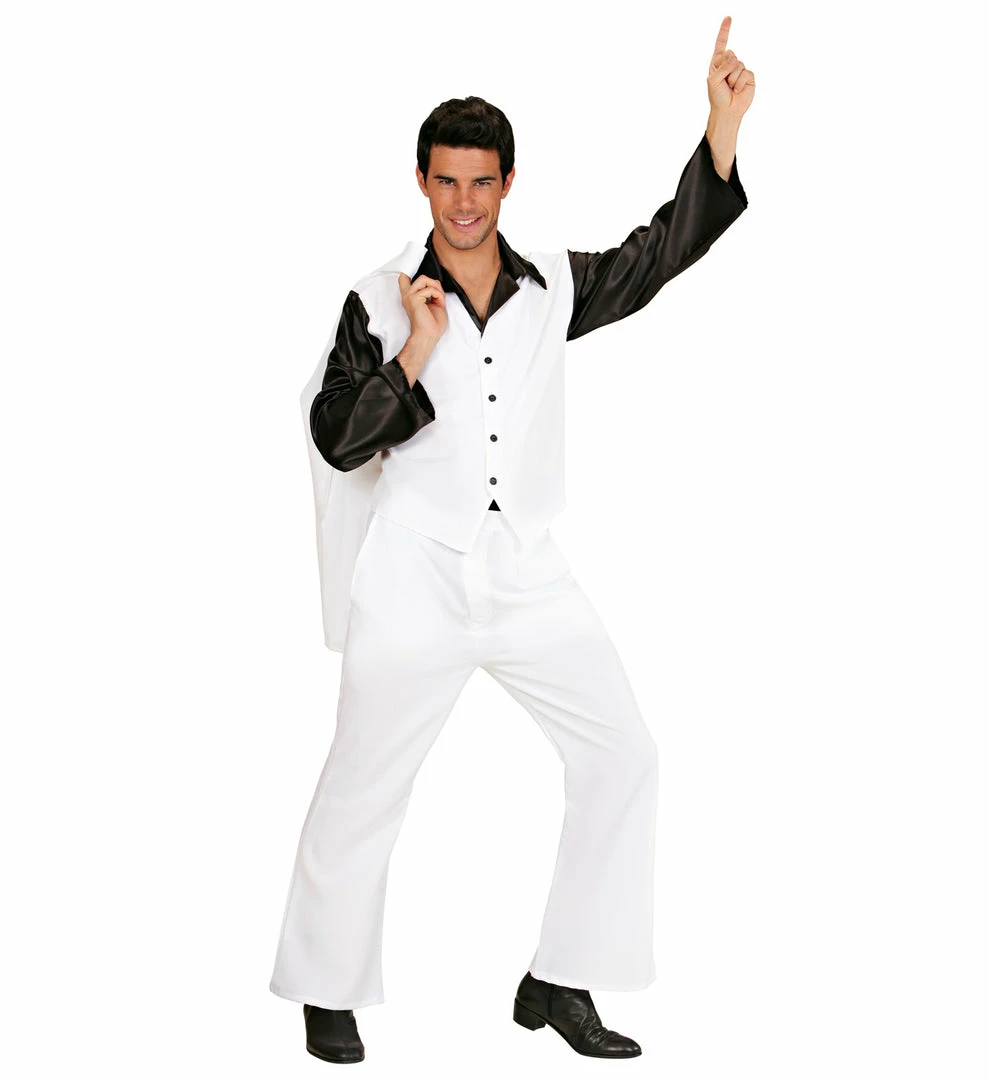 Widmann Deluxe 70's Disco Fever Costume White 4 Widmann Deluxe 70's Disco Fever Costume White