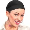 Widmann Deluxe Black Wig Cap Wigs 1 Widmann Deluxe Black Wig Cap Wigs