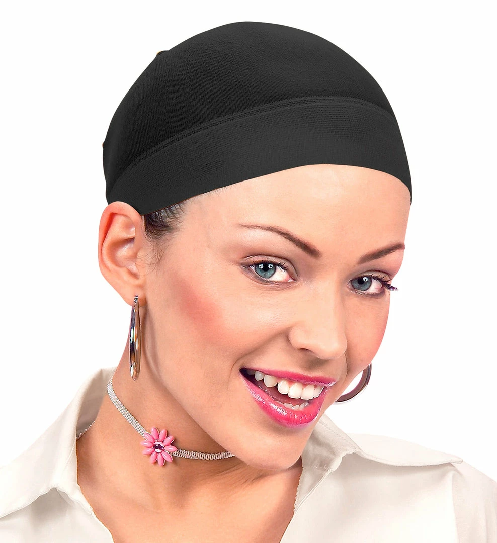 Widmann Deluxe Black Wig Cap Wigs 3 Widmann Deluxe Black Wig Cap Wigs
