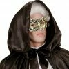 Widmann Deluxe Bonze Baroque Colombina Mask Costume Accessories