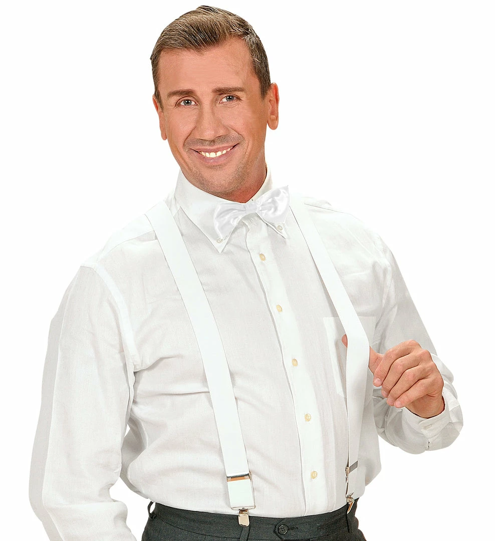 Bristol Deluxe Braces White 1920's 5 Bristol Deluxe Braces White 1920's