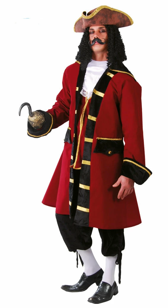 Fiestas Guirca Pirate Captain Hook Costume Adult 3 Fiestas Guirca Pirate Captain Hook Costume Adult