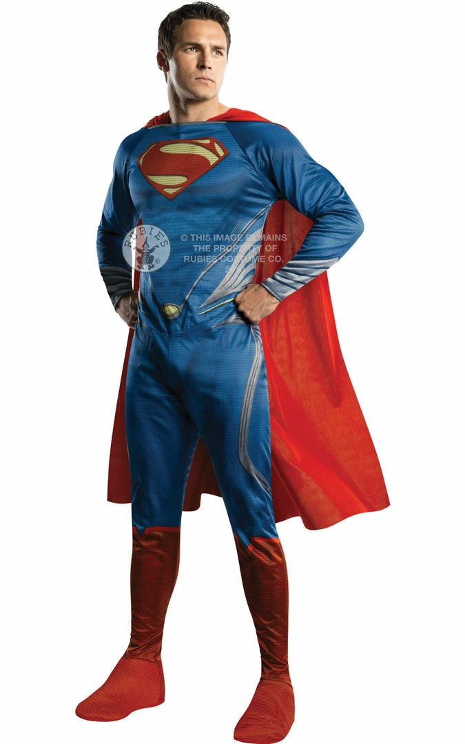 Rubies Deluxe Man Of Steel Superman Costume Adult Superhero & Villiain 3 Rubies Deluxe Man Of Steel Superman Costume Adult Superhero & Villiain