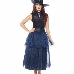 Smiffy's Halloween Deluxe Midnight Witch Costume Adult