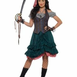 Smiffy's Deluxe Pirate Wench Costume Adult Medieval, Renaissance & Tudor Costumes 6 Smiffy's Deluxe Pirate Wench Costume Adult Medieval, Renaissance & Tudor Costumes