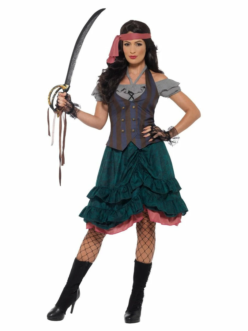 Smiffy's Deluxe Pirate Wench Costume Adult Medieval, Renaissance & Tudor Costumes 4 Smiffy's Deluxe Pirate Wench Costume Adult Medieval, Renaissance & Tudor Costumes
