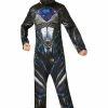 Rubies Deluxe Power Rangers Costume Black Kids 1 Rubies Deluxe Power Rangers Costume Black Kids
