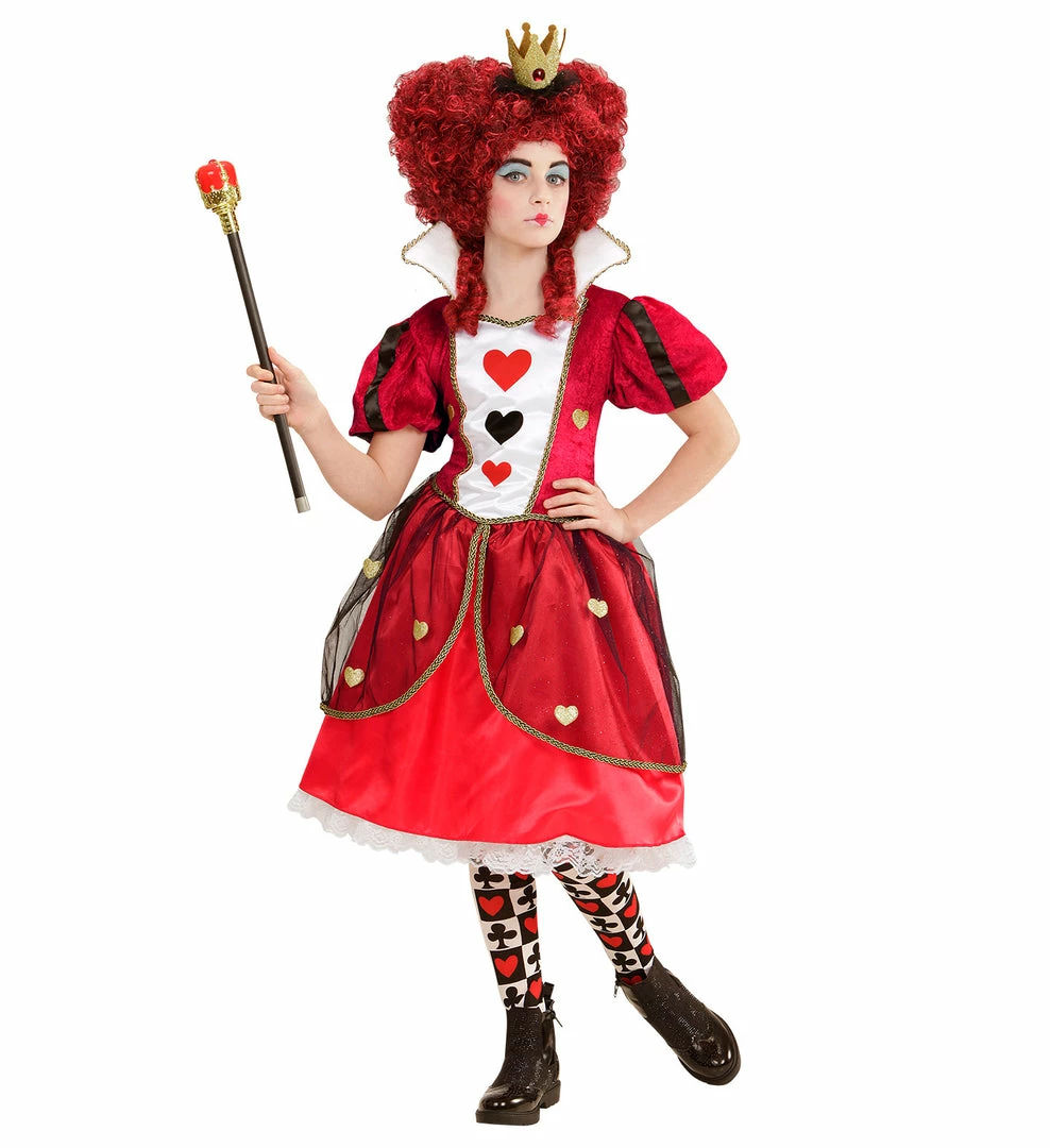 Widmann Fairytale Costumes Deluxe Queen Of Hearts Costume Girl's 3 Widmann Fairytale Costumes Deluxe Queen Of Hearts Costume Girl's