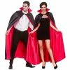 Wicked Deluxe Satin Vampire Cape 140cm 1 Wicked Deluxe Satin Vampire Cape 140cm