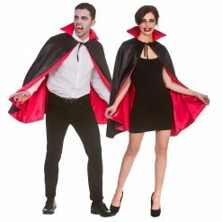 Wicked Deluxe Satin Vampire Cape 80cm