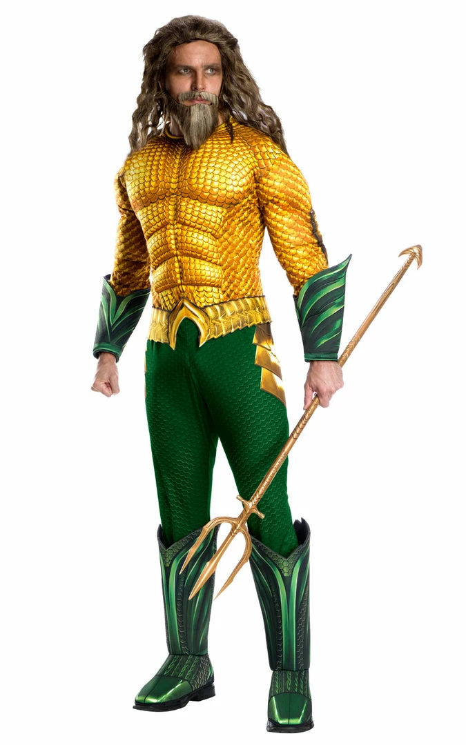 Rubies Deluxe Aquaman Costume Superhero & Villiain 3 Rubies Deluxe Aquaman Costume Superhero & Villiain