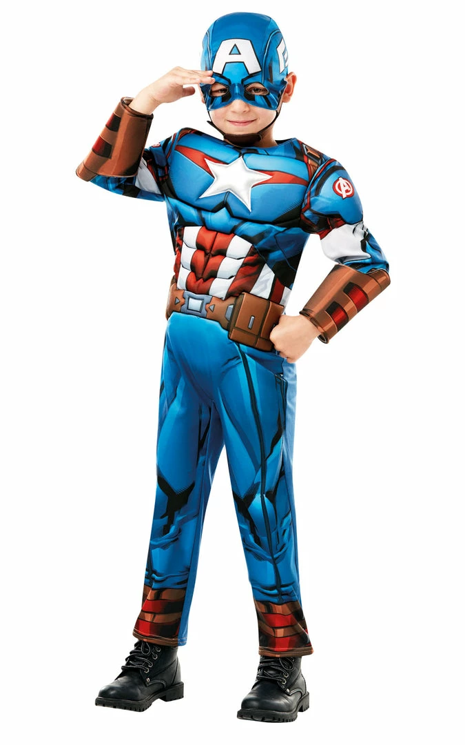 Rubies TV & Film Deluxe Captain America Boys Costume 3 Rubies TV & Film Deluxe Captain America Boys Costume