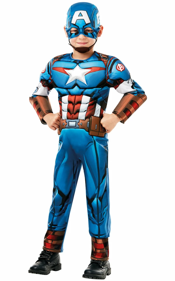 Rubies TV & Film Deluxe Captain America Boys Costume 4 Rubies TV & Film Deluxe Captain America Boys Costume
