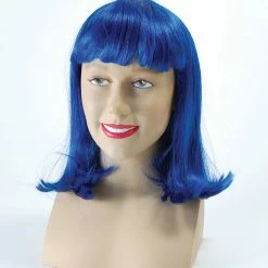 Bristol School Costumes Deluxe Cheerleader Wig Blue