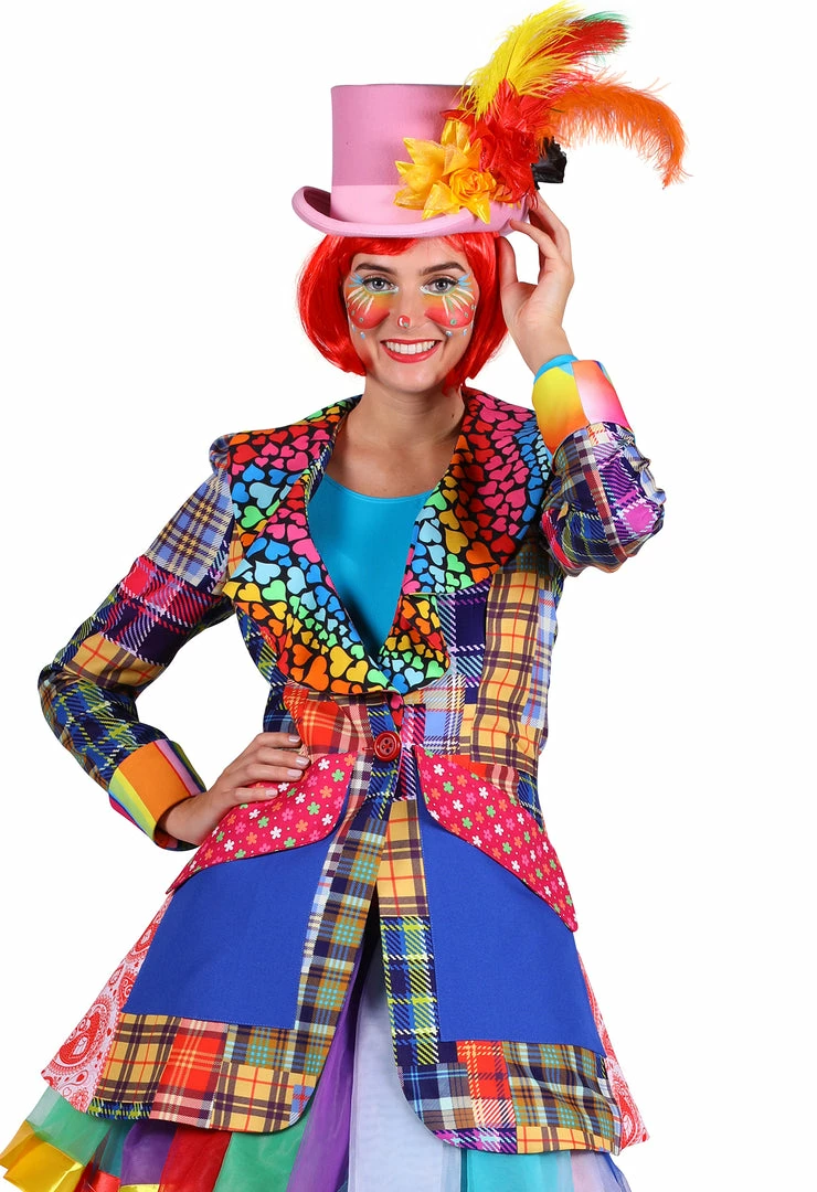 Thetru Deluxe Clown Carnival Jacket Ladies 3 Thetru Deluxe Clown Carnival Jacket Ladies