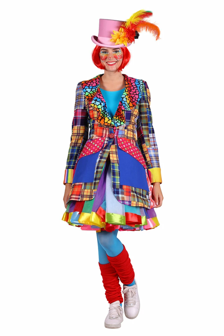 Thetru Deluxe Clown Carnival Jacket Ladies 4 Thetru Deluxe Clown Carnival Jacket Ladies