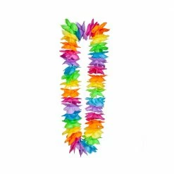 Wicked Deluxe Satin Lei Rainbow Hawaiian Costumes