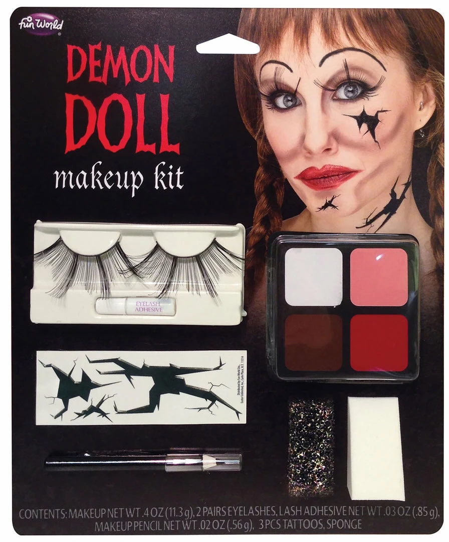 Bristol Halloween Accessories Demon Doll Make-up Kit 3 Bristol Halloween Accessories Demon Doll Make-up Kit