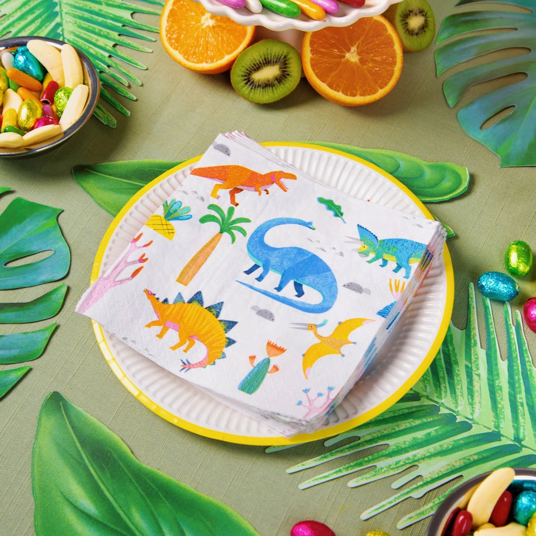 Partydecor Party Dinosaur Napkins Pack Of 20 Party Supplies 5 Partydecor Party Dinosaur Napkins Pack Of 20 Party Supplies