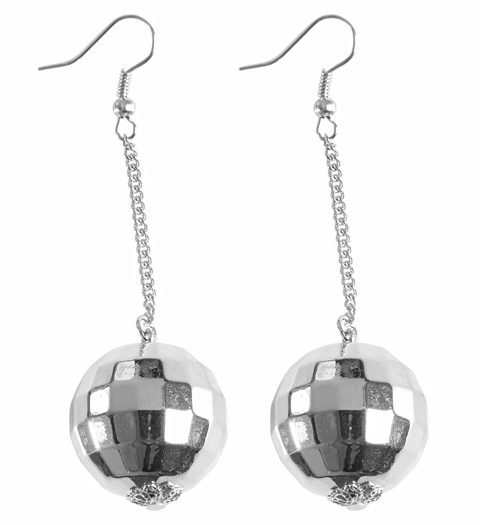 Widmann Disco Ball Earrings 1970's 4 Widmann Disco Ball Earrings 1970's