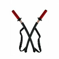 Wicked Ninja Costumes Double Ninja Sword Red