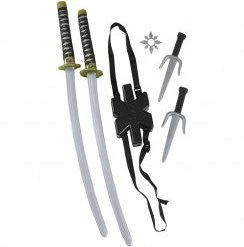 Wicked Double Ninja Sword Set Ninja Costumes