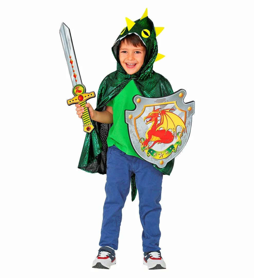 Widmann Medieval, Renaissance & Tudor Costumes Dragon Knight Shield And Sword Set Child's 4 Widmann Medieval, Renaissance & Tudor Costumes Dragon Knight Shield And Sword Set Child's