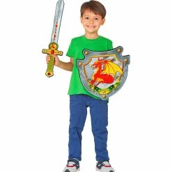 Widmann Medieval, Renaissance & Tudor Costumes Dragon Knight Shield And Sword Set Child's 9 Widmann Medieval, Renaissance & Tudor Costumes Dragon Knight Shield And Sword Set Child's