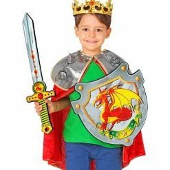 Widmann Medieval, Renaissance & Tudor Costumes Dragon Knight Shield And Sword Set Child's 8 Widmann Medieval, Renaissance & Tudor Costumes Dragon Knight Shield And Sword Set Child's