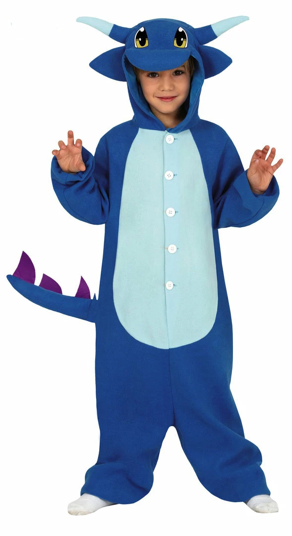 Fiestas Guirca Dragon Costume Blue Child Kid's Halloween 3 Fiestas Guirca Dragon Costume Blue Child Kid's Halloween