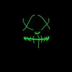 Wicked EL Light Up Mask Green