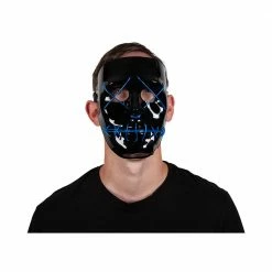 Wicked EL Light Up Mask Blue 5 Wicked EL Light Up Mask Blue