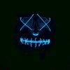 Wicked EL Light Up Mask Blue 2 Wicked EL Light Up Mask Blue