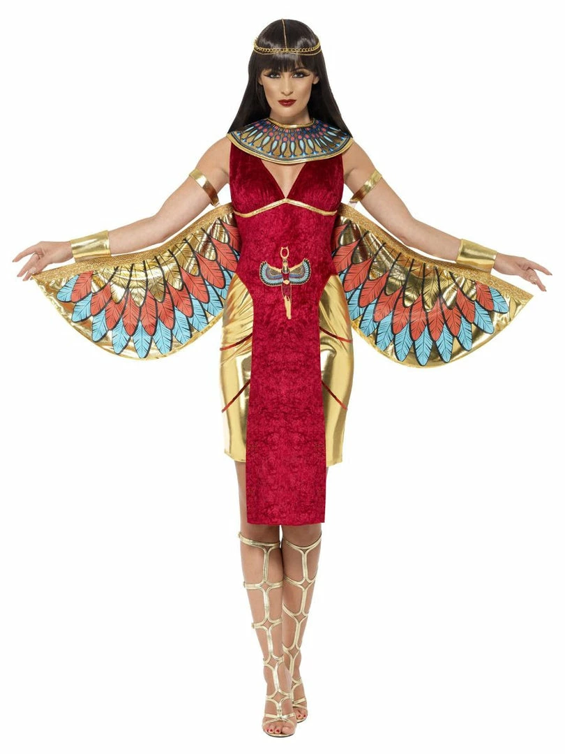 Smiffy's Egyptian Goddess Costume Red 3 Smiffy's Egyptian Goddess Costume Red