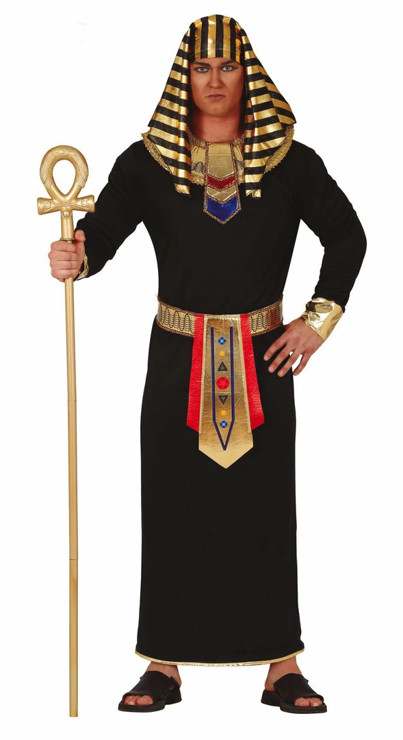 Fiestas Guirca Egyptian, Roman & Greek Egyptian Pharaoh Costume Black 3 Fiestas Guirca Egyptian, Roman & Greek Egyptian Pharaoh Costume Black