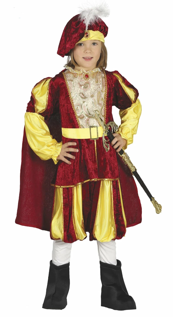 Fiestas Guirca Elegant Tudor Prince Costume Boys Medieval, Renaissance & Tudor Costumes 3 Fiestas Guirca Elegant Tudor Prince Costume Boys Medieval, Renaissance & Tudor Costumes