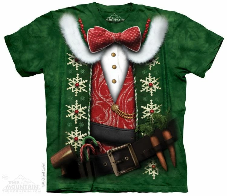 The Mountain Christmas Costumes Elf Costume Christmas T-shirt 3 The Mountain Christmas Costumes Elf Costume Christmas T-shirt