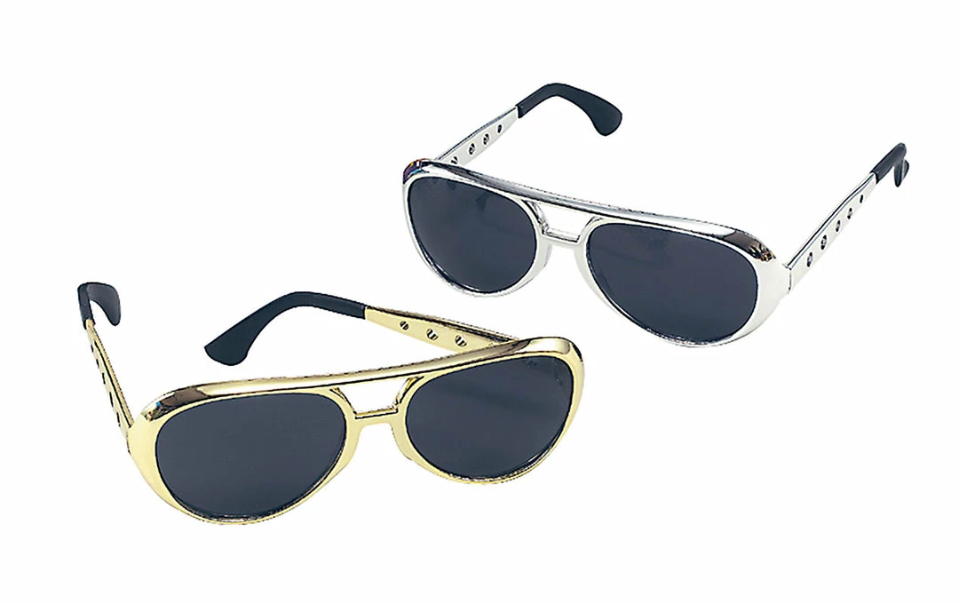 Bristol Costume Accessories Elvis Rock And Roll Glasses Gold 3 Bristol Costume Accessories Elvis Rock And Roll Glasses Gold