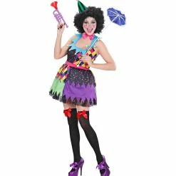 Widmann Evil Killer Clown Costume Ladies Halloween 6 Widmann Evil Killer Clown Costume Ladies Halloween
