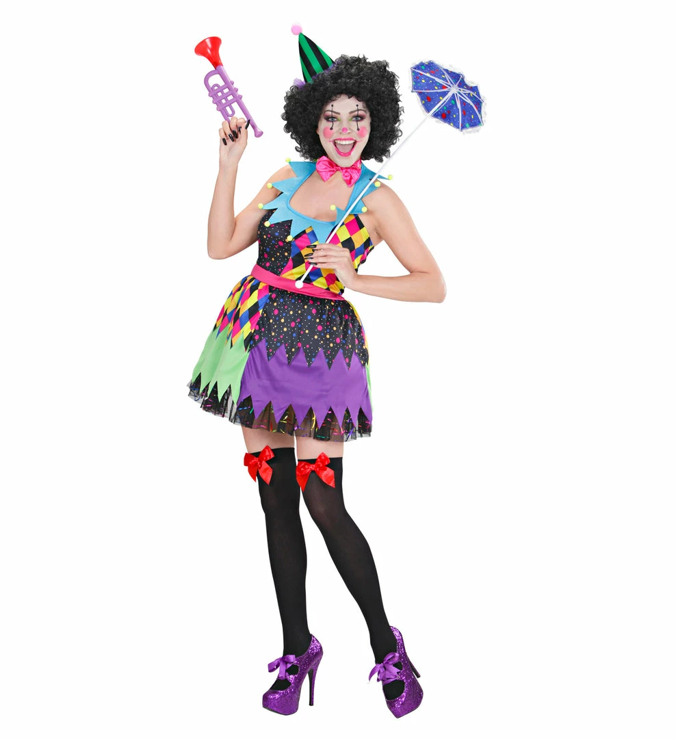 Widmann Evil Killer Clown Costume Ladies Halloween 4 Widmann Evil Killer Clown Costume Ladies Halloween