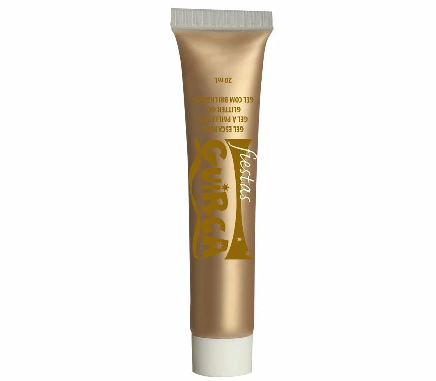 Fiestas Guirca Costume Accessories Face Paint Gold Makeup Tube 20ml 3 Fiestas Guirca Costume Accessories Face Paint Gold Makeup Tube 20ml