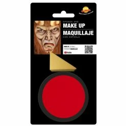 Fiestas Guirca Costume Accessories Face Paint Red With Sponge