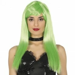 Fiestas Guirca Fantasy Neon Green Bob Wig