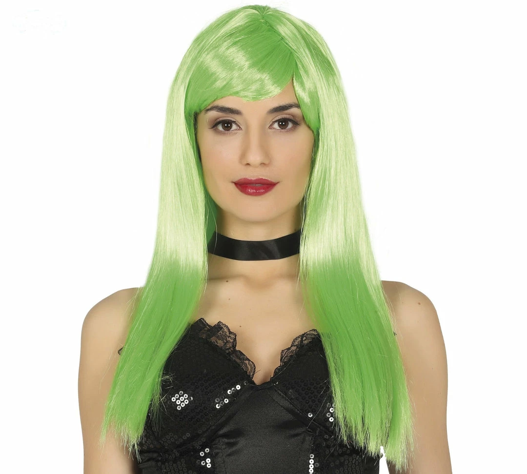Fiestas Guirca Fantasy Neon Green Bob Wig 3 Fiestas Guirca Fantasy Neon Green Bob Wig