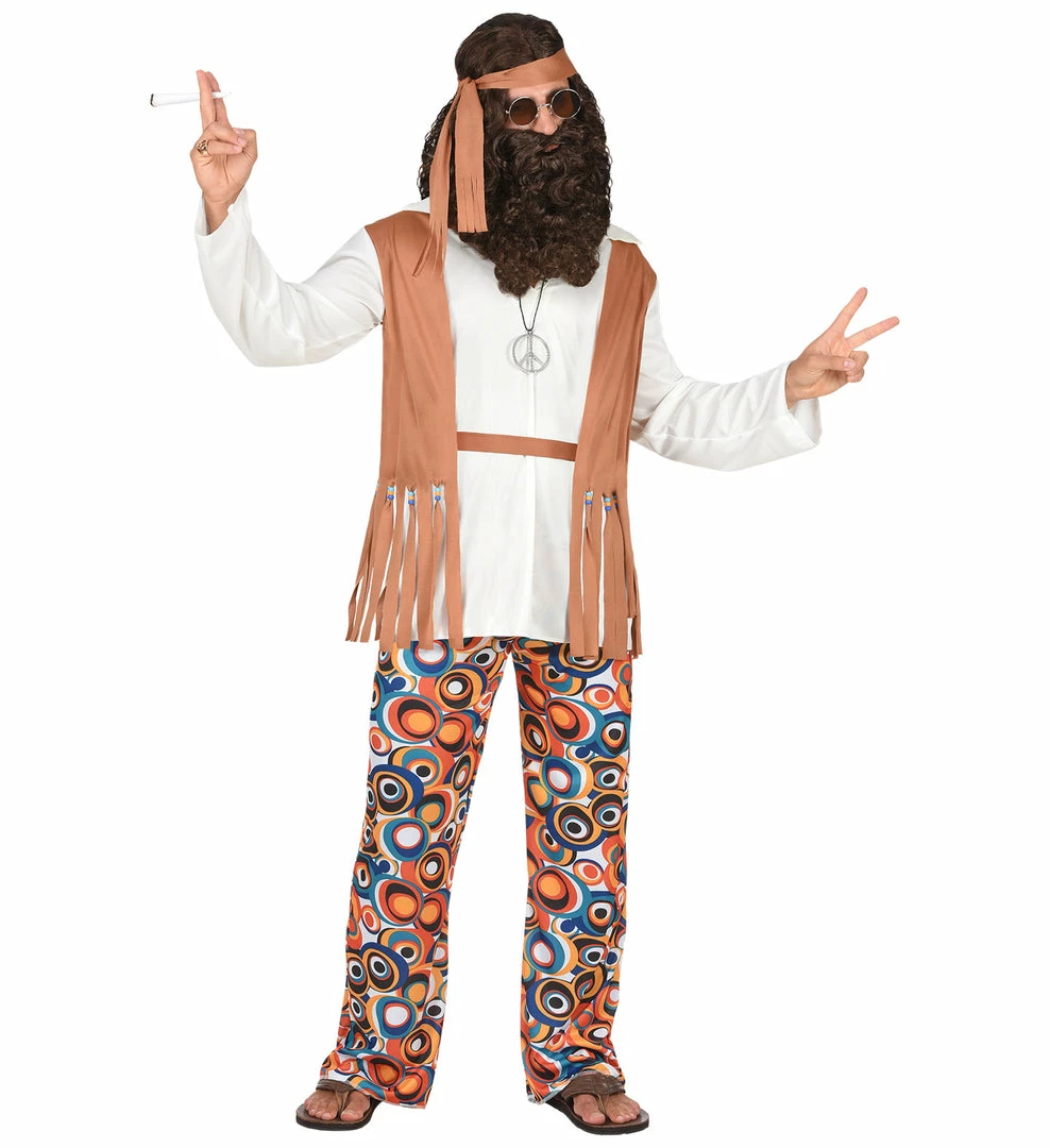 Widmann Decades And History Far Out Dude Hippie Costume 4 Widmann Decades And History Far Out Dude Hippie Costume