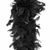 Partydecor Feather Boa Black 180cm 1920's 1 Partydecor Feather Boa Black 180cm 1920's