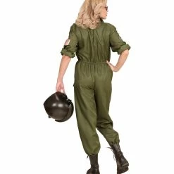 Widmann 1980's Fighter Jet Pilot Maverick Costume Ladies 7 Widmann 1980's Fighter Jet Pilot Maverick Costume Ladies
