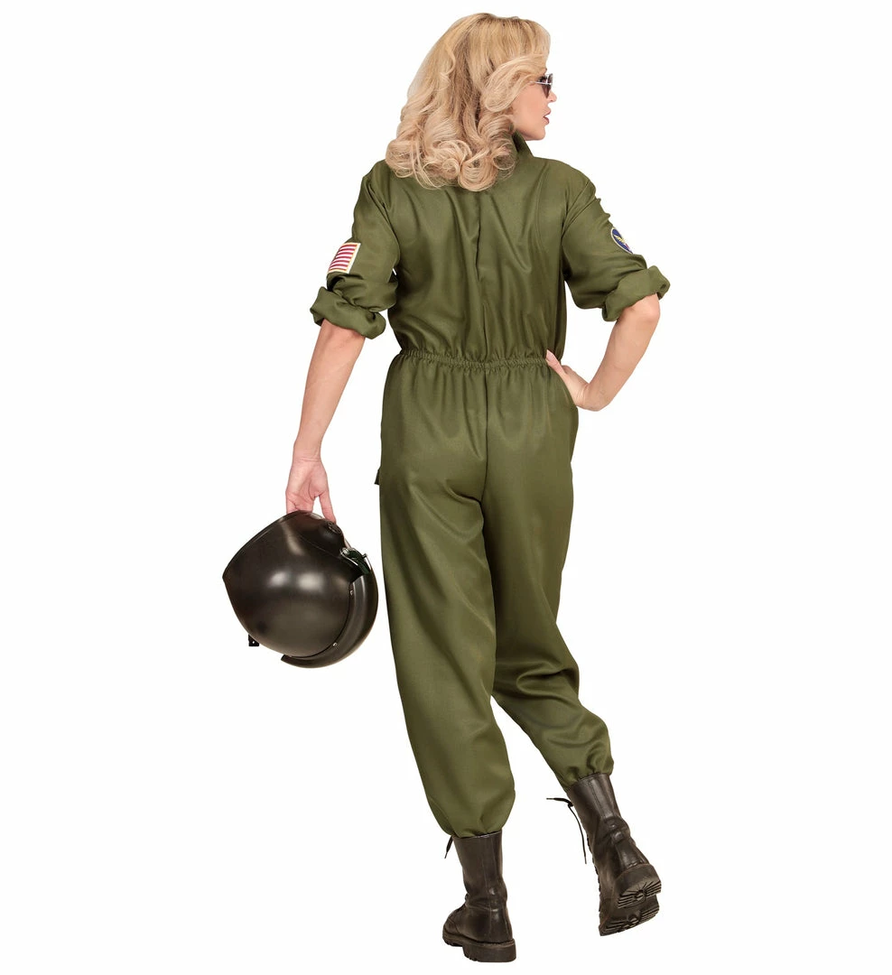 Widmann 1980's Fighter Jet Pilot Maverick Costume Ladies 5 Widmann 1980's Fighter Jet Pilot Maverick Costume Ladies