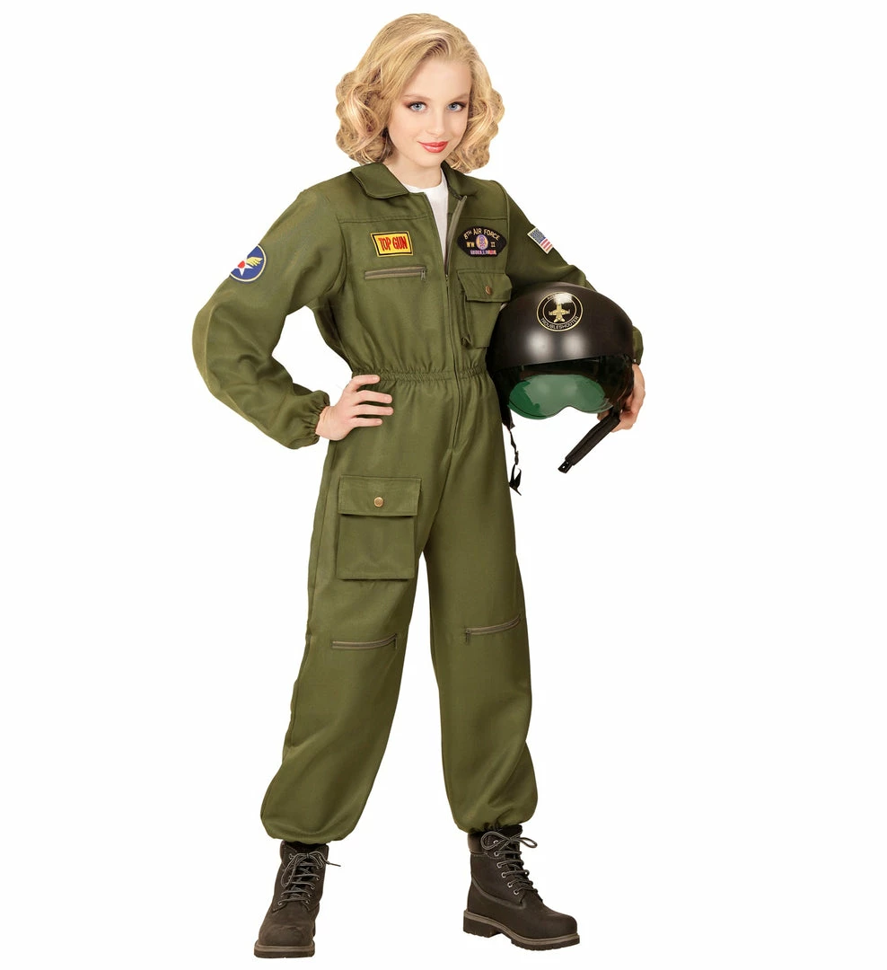 Widmann Fighter Jet Pilot Maverick Costume Kids 6 Widmann Fighter Jet Pilot Maverick Costume Kids