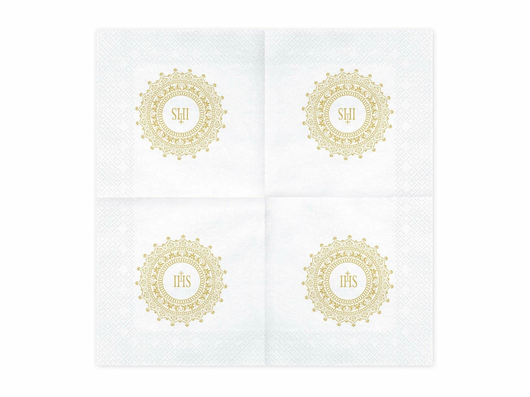 Partydecor First Communion IHS Napkins Pack Of 20 5 Partydecor First Communion IHS Napkins Pack Of 20